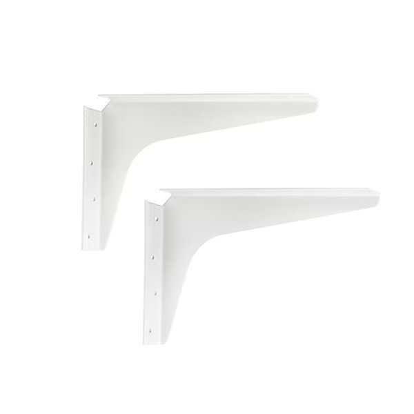 White 8-in x 12-in Workstation Bracket (2-Pack), U.S. Futaba, Mfr#: UF.7253182140
